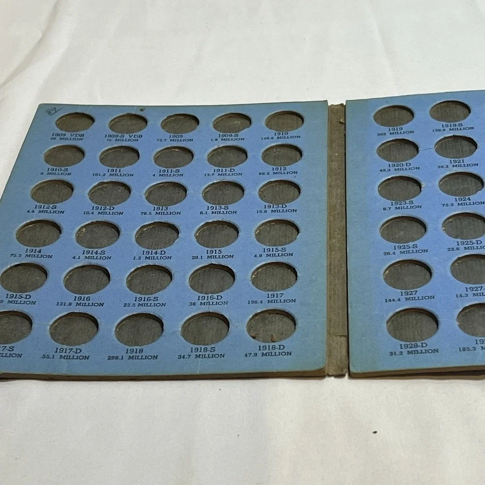 Whitman #9004 Lincoln Head‎ Cent Coin Folder/Album  1909-1940 - Empty